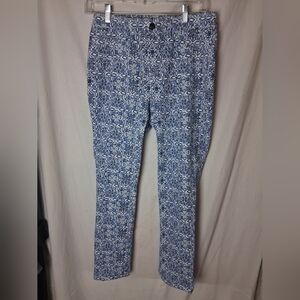 RAFAELLA Stretch Pants Womans Sz 6 Provence Blue Comfort Dressy Slim Leg Pull On